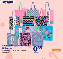 Action Sacs cadeau Crap Universe offre