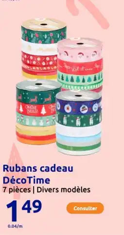 Action Rubans cadeau DécoTime offre