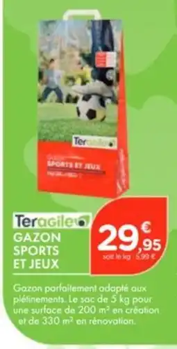 Point Vert TERAGILE Gazon sports et jeux offre