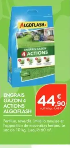 Point Vert ALGOFLASH Engrais gazon 4 actions offre
