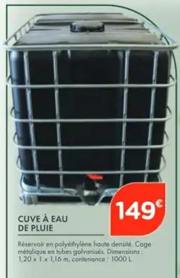 Point Vert Cuve à eau de pluie offre