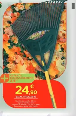 Point Vert Balai à feuilles xl offre