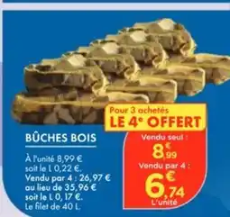 Point Vert Bûches bois offre