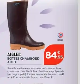 Point Vert AIGLE Bottes chambord offre