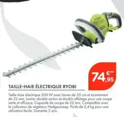 Point Vert RYOBI Taille-haie électrique offre