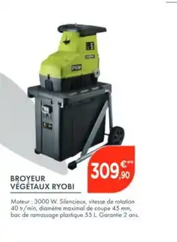 Point Vert RYOBI Broyeur végétaux offre
