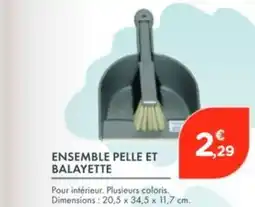 Point Vert Ensemble pelle et balayette offre