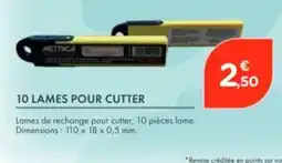 Point Vert 10 lames pour cutter offre