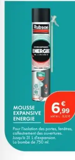 Point Vert Mousse expansive energie offre
