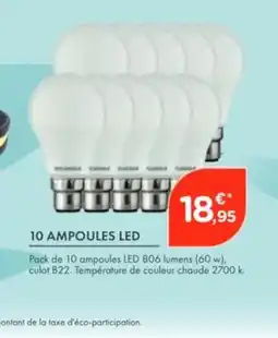 Point Vert 10 ampoules led offre