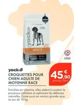 Point Vert YOCK Croquettes pour chien adulte de moyenne race offre