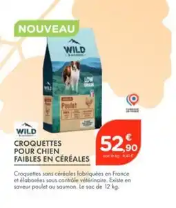 Point Vert WILD Croquettes pour chien faibles en céréales offre