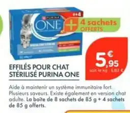 Point Vert PURINA ONE Effilés pour chat stérilisé offre