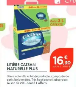 Point Vert Litière catsan naturelle plus offre