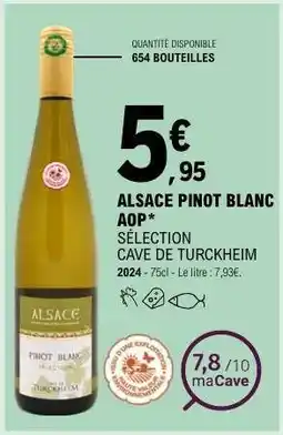 E.Leclerc ALSACE PINOT BLANC AOP offre