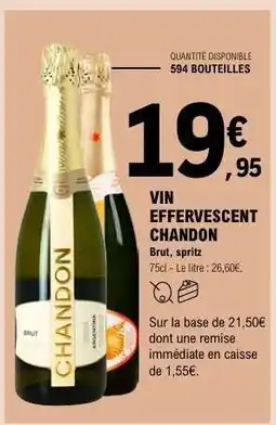 E.Leclerc VIN EFFERVESCENT CHANDON offre
