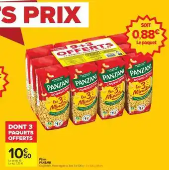 Carrefour PÂTES PANZANI offre