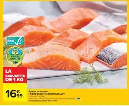 Carrefour 8 pavés de saumon offre