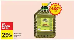 Carrefour Huile d'olive extra vierge SANS offre