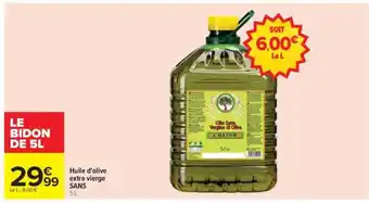 Huile d'olive extra vierge SANS
