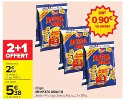 Carrefour Chips MONSTER MUNCH offre