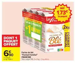 Carrefour Farine de blé Format Familial FRANCINE offre