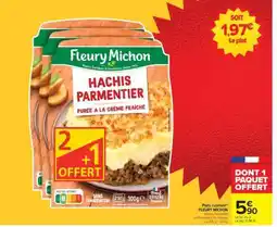Carrefour Fleury Michon Hachis Parmentier offre