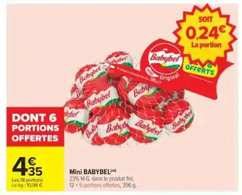Carrefour Mini Babybel offre
