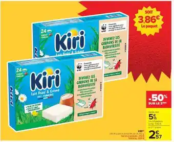 Carrefour Kiri Lait Frais & Crème offre