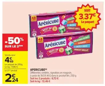 Carrefour Apéricube offre