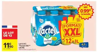 Lait U.H.T. Format XXL LACTEL