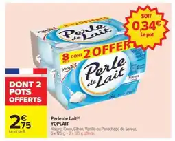 Carrefour Perle De Lait Yoplait offre