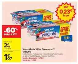 Carrefour Velouté Fruix Offre Découverte offre