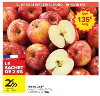 Carrefour POMME GALA offre