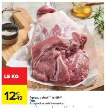 Carrefour Agneau : gigot*** à rôtir offre