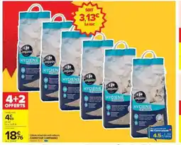 Carrefour Litière minérale anti-odeurs CARREFOUR COMPANINO offre