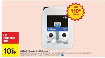 Carrefour AdBlue 10L avec flexible intégré offre