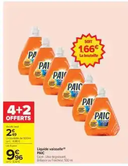 Carrefour LIQUIDE VAISSELLE “PAIC” offre