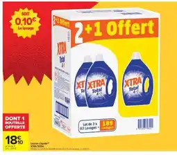 Carrefour Lessive Liquide Xtra Total offre