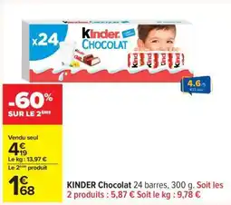 Carrefour KINDER Chocolat offre