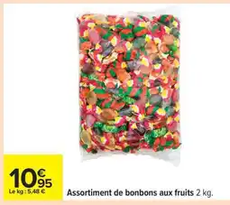Carrefour Assortiment de bonbons aux fruits offre