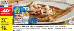Carrefour Lardons Filière Qualité Carrefour offre