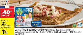 Carrefour Lardons Filière Qualité Carrefour offre
