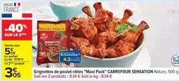 Carrefour Grignottes de poulet rôties 'Maxi Pack' CARREFOUR SENSATION offre