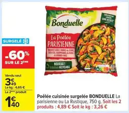 Carrefour Poêlée cuisinée surgelée BONDUELLE offre