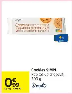 Carrefour Cookies SIMPL offre