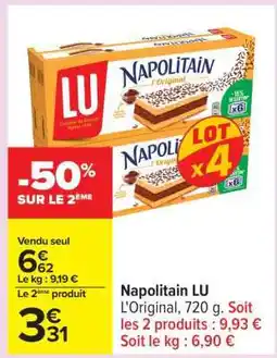 Carrefour NAPOLITAIN LU offre