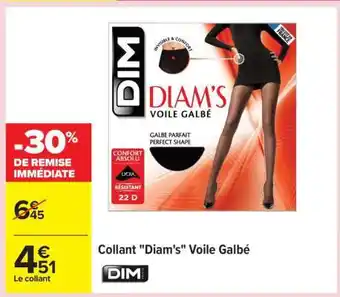 Carrefour Collant Diam's voile galbé offre