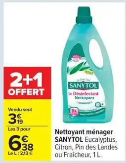 Carrefour Nettoyant ménager SANYTOL offre