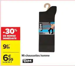 Carrefour Mi-chaussettes homme offre